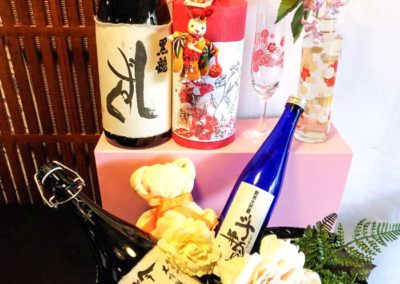 内祝いにも日本酒とお花のギフト